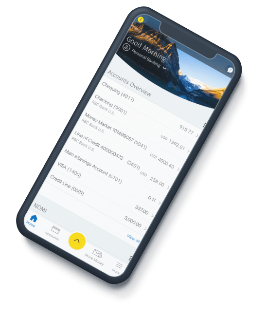 Mobile banking app